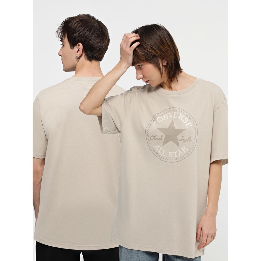 Converse Chuck Taylor All Star T-Shirt Unisex Beige Oversized Medium